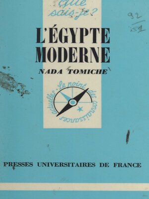 cover image of L'Égypte moderne